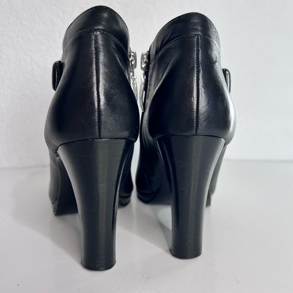 LAUREN by #RALPH LAUREN#  Black 🖤 Ankle Dress Booties - Picture 6 of 16